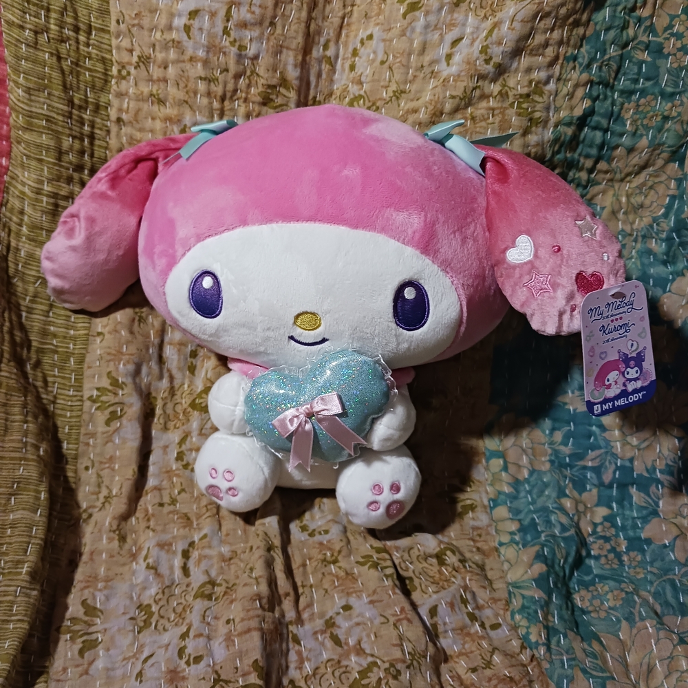 Sanrio My Melody 50th Anniversary Plush Toy - Heart Hugging Stuffed Animal